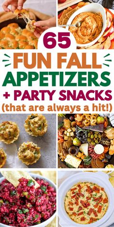 65 fun fall appetizers and party snacks that are always a hit