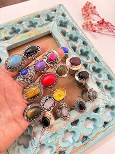 Wholesale lot of mixed natural gemstone rings. Set of 10 rings well come in this set. A mixed ring size will come. Labradorite Rings, Rings Turquoise, Rings Crystal, Moonstone Rings, Natural Gemstone Ring, Labradorite Ring, Rings Set, Turquoise Rings, Moonstone Ring