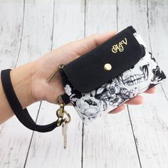 "PimthadaR Goth Wallet, Skull Wallet, Witchy Wallet, Halloween Wallet, Gothic Coin Purse Keychain Wristlet Wallet Women Small Zipper Pouch, RFID Wallet. Delicately handmade and sturdy gothic zipper pouch. Premium 100% cotton skull zipper pouch, keychain card holder with front snap button pocket, detachable wrist strap, and key ring. It is fully lined with soft 100% cotton. ✔ This is a unique minimalist wallet for you and a perfect gift for your loved ones. This keychain wallet can be personalize Goth Wallet, Keychain Card Holder, Lanyard Wallet, Skull Wallet, Coin Purse Keychain, Purse Keychain, Small Zipper Pouch, Vegan Wallet, Keychain Wristlet