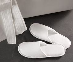 The perfect partner to our Le Méridien Textured Robe and crafted with the same distinctive brick stitch pattern our exclusive Le Méridien Slippers offer a classic silhouette with the extra comfort of a double-padded insole. White Super Soft Comfy Slippers, Cheap White Cushioned Slippers, White Comfortable Home Slippers, White Open Toe Slippers With Textured Footbed, White Fluffy Indoor Slippers, Classic Slippers, Brick Stitch Pattern, Brick Stitch, Vans Classic Slip On Sneaker