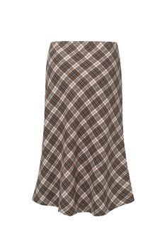 Retro Charm Meets Modern Elegance Step back in time with our Classic A-Line Plaid Midi Skirt, where retro charm blends seamlessly with modern elegance. Crafted from soft, lightweight fabric, this skirt offers a comfortable fit that moves with you. Its vintage plaid pattern and fluid A-line cut epitomize the fusion of classic and contemporary styles. The design accentuates the waist, making it a flattering choice for any body type. Whether paired with a simple turtleneck sweater or leather boots Plaid Midi Skirt, Cocoa Brown, Skirt Midi, Comfort Wear, Vintage Plaid, Plaid Skirt, Street Style Looks, Classic Pattern, Plaid Skirts