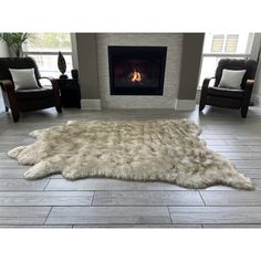 a living room filled with furniture and a fire place