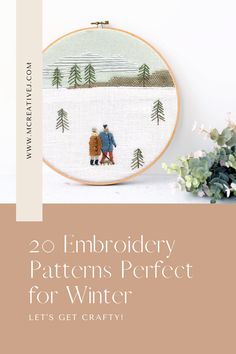 20 Embroidery Patterns Perfect for Winter | Embroidery patterns, Hand embroidery projects, Diy embroidery patterns . #Free_Winter_Embroidery_Patterns #Snow_Embroidery_Patterns #Winter_Embroidery_Patterns #Hand_Embroidery_Patterns_Free_Printable