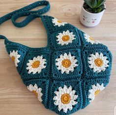 Crochet bags Granny Square Hobo Bag, Crochet Bag Patterns Free, Crochet Tote Bag Pattern, Crochet Shoulder Bags, Crochet Bag Pattern Free, Crochet Lessons