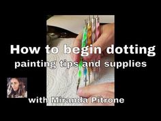 a person holding several toothbrushes in their hand and the words how to begin doing painting tips and supplies with miranda pitone