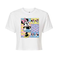 She will love showing off her style with this Disney's Minnie Mouse Juniors' Polka Dots Cropped Tee.© Disney FEATURES Cropped design Short sleeves CrewneckFABRIC & CARE Cotton/Polyester Machine wash Imported Size: Medium. Color: White. Gender: female. Age Group: kids. Pattern: Graphic. Cute White Tops For Disney Trips, Cute Minnie Mouse Tops For Disney Trips, Cute Minnie Mouse Top For Disney Trips, Playful Minnie Mouse Cotton T-shirt, Cute Multicolor Mickey Mouse Tops, Playful Cotton T-shirt With Minnie Mouse, Cute Cartoon Print Tops For Disney Trips, Cute White Minnie Mouse Top, Cute White Minnie Mouse Tops