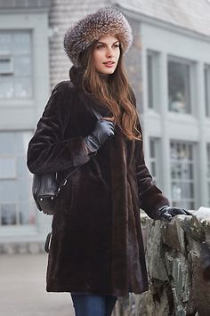 Graceful and warm is the the Paloma Mink Fur Coat. This versatile coat boasts… Fur Hats, Mink Coat, Mink Fur Coat, Fur Hat, Fur Fashion, Mink Fur, Leather Gloves, Paloma, Water Repellent