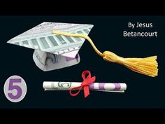 a graduation cap, tassel, and rolled money with the words 5 by jesus betancourt