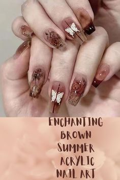 Enchanting Brown Summer Acrylic Nail Art: Vacation Nails, Trendy Summer Nails, Fun Spring Nails, Summer Nail Ideas, July 4th Nails Designs, Rainbow Nail Art Designs, Pride Nails Designs, Summer Nail Ideas, Two Color French Tip Nails, Pride Month Nails, Europe Summer Nails, Patriotic Nail Designs, Sun Nails, College Graduation Nails, Subtle Pride Nails, Short Classy Nails, Bi Pride Nails, Europe Summer Nails, Hibiscus Flower Nails, Dominican Nails, Hawaiian Flower Nails, Hawaiian Flower Nails Acrylic, Hibiscus Nail Art, Tropical Nail Designs, Mexican Style Nails, Spring Stiletto Nails, Summer Almond Nails, Hot Summer Nails, Black And White Nails, Square Nails, Black Nail Sets, Black French Nails, Nails, Milky French pedicures, Light pink Nails, Square nails, Funky Nails, Glitter nails.