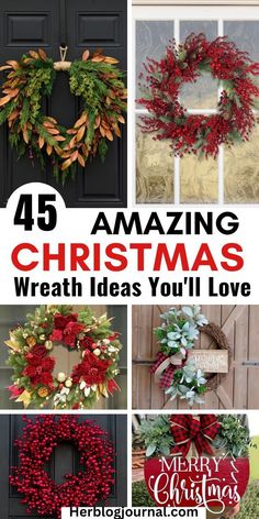 Christmas wreaths for front door Outdoor Christmas Wreath, Elegant Wreaths, Elegant Christmas Wreath, Outdoor Christmas Wreaths, Christmas Wreath Ideas, Wreath Ideas, Wreath Designs, Elegant Christmas, Festive Holiday