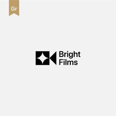 the bright films logo is shown on a white background