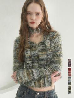 Composition : POLY 100%Color : BURGUNDY,GREY,GREEN,REDCountry of Origin : China Green Winter Layering Tops, Green Layering Tops For Winter, Grey Green, Knitwear Cardigan, Sewing Ideas, Green And Grey, Knitwear, Composition, The 100