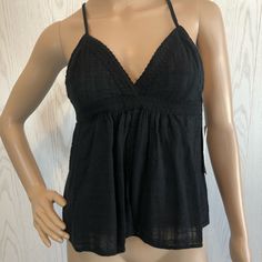 Brand New With Tags Melrose & Market Sleeveless V-Neck Top In Black. Straps Cross In Back Elastic In Back Semi-Sheer Approx. Measurements (Flatlay): 21” Length Reasonable Offers Welcome! Follow Along On Instagram @Firefashions18 Summer Camisole With Built-in Bra And V-neck, V-neck Tank Top With Built-in Bra For Beach, Beach V-neck Stretch Camisole, Cotton V-neck Camisole For The Beach, Beach V-neck Cotton Camisole, Summer Crop Top For Night Out, Summer V-neck Halter Top, Casual Black V-neck Halter Top, Black Cami Tank Top For The Beach