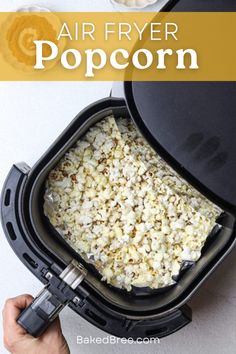 the air fryer popcorn recipe is ready to be made into an appetizer