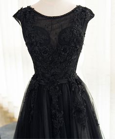 Evening Party Dress Black, Lace Long Prom Dress, Party Dress Black, Black Party Dress, Prom Dress Evening, Lace Summer Dresses, Corset Dress Prom, Beaded Tulle, Black Party Dresses