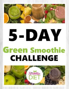 Nutrient Dense Smoothie, Natural Smoothies, Green Smoothie Challenge, Detox Smoothie Recipes, Diet Smoothie Recipes, Smoothie Challenge, Natural Diet, The Smoothie Diet, Smoothie Diet Plans