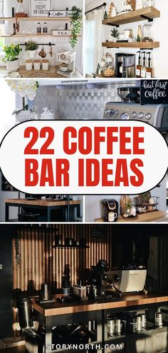 coffee bar ideas that are easy to make and great for any type of restaurant or cafe