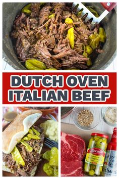 dutch oven italian beef with peppers and onions