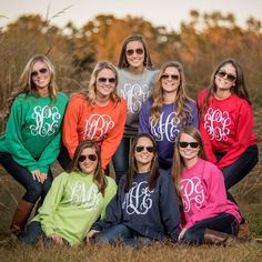 Monogrammed Long Sleeve Crew Neck Sweatshirt, Personalized Monogram Sweatshirt, Monogram Pullover, Monogram Sweatshirt, Custom Sweatshirt Personalized Halloween Bags, Htv Shirts, Monogram Kids, Monogram Pullover, Monogram Vinyl Decal, Monogram Hats, Monogram Sweatshirt, Dance Bag, Halloween Bags