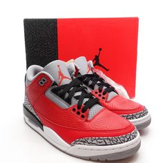 Nike Air Jordan 3 Retro Se Sneakers Unite Fire Red Ck5692-600 Men's Size 8 All Of Our Shoes Are 100% Authentic And Purchased From Various Authorized Retailers. Because Of This The Shoes May Have Been Tried On In Store. Box Condition Will Vary. Box May Be Crushed, Have Rips/Tears But The Shoes Are Not Affected Fast Shipping All Orders Are Typical Shipped Within 24 Hour Of Purchase (Excluding Sunday) To The Shipping Address On File. Your Order Will Be Double Boxed So That It Arrives To You Safely. Nike Air Jordan 3, Jordan Retro 3, Jordan 3 Retro, Air Jordan 3 Retro, Boxing Conditioning, Air Jordan 3, Jordan 3, Color Rojo, Red Fire