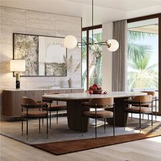 Oval Wooden Dining Table Oval Wooden Dining Table, Dining Area Design, Modern Contemporary Dining, Interior Design Per La Casa, Room Furniture Design, Dinning Room Design, Wooden Dining Table, Dinner Room, Contemporary Dining Table