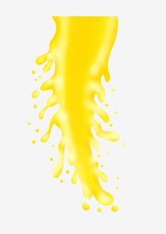 an orange liquid splashing down the side of a white background