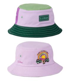 Cool, colorful and comfortable, this fun bucket hat keeps the sun out of kids' eyes all day long. 100% cotton. Machine wash and dry. Reversible from solid to colorblock for two styles in one. Easily packable for sun protection on the go. Imported. | Kids' Reversible Cotton Bucket Hat Adjustable Fit Cotton Brimmed Bucket Hat, Adjustable Summer Cotton Bucket Hat, Summer Cotton Bucket Hat With Adjustable Fit, Reversible Cotton Bucket Hat For The Beach, Playful Cotton Bucket Hat With Short Brim, Playful Adjustable Cotton Bucket Hat, Adjustable Cotton Bucket Hat In Playful Style, Adjustable Reversible Cotton Bucket Hat, Playful Cotton Sun Hat For Outdoor