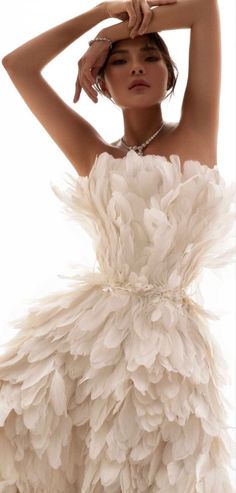 Love Movie, Feathers, White Dress, White