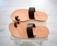 Flip flop men Greek Leather sandals, slipers Men, Thongs brown Color, leather sole - insole ALL ORDERS ARE SHIPPED VIA TNT/FEDEX EXPRESS WORLDWIDE (Please include a phone number at checkout, as it's required by the carrier). The shop Welcome to our shop where you can find comfortable, stylish, handmade, Greek-style sandals and gladiator sandals, in a variety of colors, which will complement any outfit. *The materials All our sandals are exclusively made of leather (outer sole, top sole, straps), Brown Single Toe Strap Slippers For Beach, Brown Leather Footbed Flip Flops With Single Toe Strap, Brown Toe Loop Flip Flops With Leather Footbed, Brown Leather Footbed Flip Flops, Brown Toe Post Flip Flops With Leather Footbed, Brown Leather Flip Flops With Single Toe Strap, Brown Leather Slide Flip Flops, Brown Toe Loop Flip Flops With Rubber Sole, Brown Slide Slippers With Rubber Sole