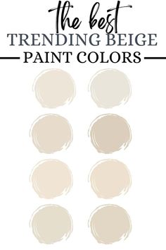 the best trending beige paint colors