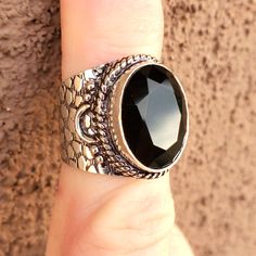 Brand New Handmade Faceted Black Spinel Silver Ring. Size 6.75 925 Stamped New To Poshmark? Use Referral Code Kimberlyn222 To Receive $10. Bohemian Black Sterling Silver Jewelry, Formal Black Spinel Rings, Black Oxidized Ring Jewelry, Black Oxidized Metal Rings, Black Oxidized Finish Ring, Luxury Silver Rings With Black Spinel, Classic Black Spinel Ring Jewelry, Luxury Silver Black Spinel Jewelry, Nickel-free Black Bohemian Rings