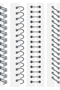 four different types of metal springs