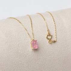 "The pink tourmaline stone represents the woman. It is a stone that symbolizes harmony and balance. Our rectangular pink tourmaline necklace, with its minimalist design, is a jewel that you can use daily and on special occasions. It is a nice gift for yourself and your loved ones. The birthstone of those born in october is pink tourmaline. 🔸🔸 Our elegant, style and stylish products suitable for special occasions and daily use are produced with love and care for you and your loved ones. 🔸🔸 Al Pink Gemstone Pendant Birthstone Necklace, Pink Gemstone Birthstone Necklace In Sterling Silver, Pink Birthstone Necklace For Gift, Dainty Pink Gemstone Birthstone Necklace, Pink Morganite Gemstone Jewelry, Elegant Pink Pendant Birthstone Necklace, Pink Tourmaline Gemstone Jewelry, Elegant Pink Tourmaline Gemstone Jewelry, Pink 14k Gold Pendant Necklace