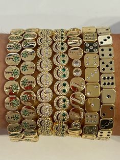 THE DICE BRACELET – lisa-gozlan-US Lisa Gozlan, Dice Bracelet, Dope Jewelry Accessories, Roll The Dice, Designer Bracelet, Square Beads, Jewelry Accessories Ideas, Dope Jewelry, Jewelry Fashion Trends