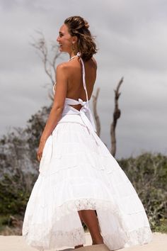 White Asymmetrical Skirt, Bohemian Wedding Skirt, White Lace Skirt, Hippie Bridal Skirt, High Low Skirt #AlternativeWeddingSkirt #Beachdressdress #WhiteAsymmetricalSkirt #BohemianWeddingSkirt #Bohemianstyle Voluminous Maxi Skirt For Beach, White Maxi Length Skirt For Vacation, White Flared Maxi Skirt For Vacation, White Maxi Skirt For Beach, White Maxi Skirt For Vacation, White Gathered Skirt For Beach, White Gathered Skirt For The Beach, White Ruffled Maxi Skirt, White Tiered Maxi Skirt For Beach