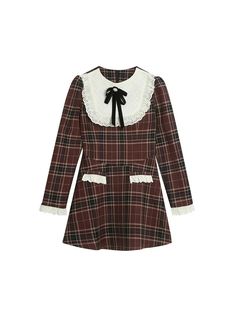 Lunivop Korean Preppy Style Mini Plaid Dress Women Vintage One Piece Dresses Y2k Jk Uniform Long Sleeve Tunic Princess Vestidos 1Measurement In CM size Bust(cm) Body Length(cm) Waist(cm) M 68 73 62 L 72 74 66 XL 76 75 70 Please allow 1-3cm differs due to manual measurement. Please understand there will be color difference due to different display and light. The size is small, please refer to the size chart to choose the appropriate size. Dress Fall Outfits, Korean Preppy Style, Korean Preppy, Dresses Y2k, Preppy Mode, Vintage One Piece, Ruffles Dress, Summer Bodycon Dress, Fall Dress Outfit