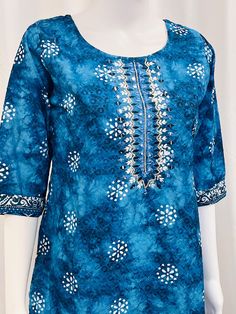 Chikankari cotton kurti  Batik print made in India sizes are given by Bust measurement (inches) Chikankari Kurti, Batik Print, Cotton Kurti, Batik Prints, Womens Clothing Tops, Batik, Favorite Outfit, Art Collection, Bathing Beauties