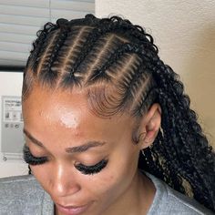 Braids Fulani Hairstyles, Fulani Braids No Extensions, Stitch Fulani Braids, Fulani Boho Braids Hairstyles, Fulani Braids Straight Back, Tribe Braids, Style Fulani Braids, Fulani Braids With Design, Fulani People