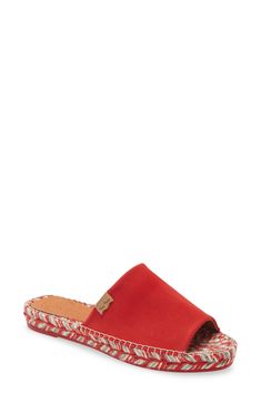 This open-toe, espadrille-inspired sandal with a colorfully printed upper, jute-wrapped wedge sole and handcrafted detail is the epitome of sunny style. Style Name:Toni Pons Teide Espadrille Sandal (Women). Style Number: 5989745. Summer Textile Sandals For Vacation, Textile Beach Sandals For Summer, Vacation Espadrille Wedge Sandals With Textured Sole, Vacation Wedge Sandals With Textured Sole, Summer Textile Sandals With Woven Sole, Textile Sandals With Cushioned Footbed For Vacation, Textile Slip-on Espadrilles For Beach, Summer Espadrille Sandals With Cork-bed Midsoles, Beach Mules With Cushioned Footbed And Wedge Heel