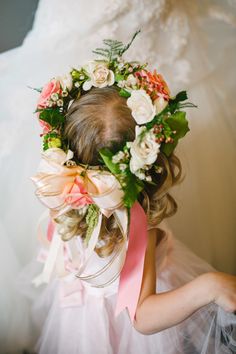 flower girl floral crown Bohemian Wedding Inspiration, Petal Pushers, Flower Girl Crown, Asheville Wedding, Theme Color, Black Book, Wedding Checklist, Woodland Wedding, Pretty Wedding