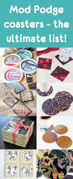 the ultimate guide to mod podge coasters - the ultimate list