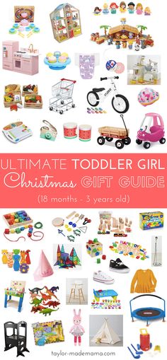 Toddler Gift Guide, Toddler Stocking Stuffers, Preschool Girl, Girls Gift Guide, Mom Of Three, Toddler Christmas Gifts, Toddler Girl Gifts, Paris Birthday, Diy Gifts For Mom