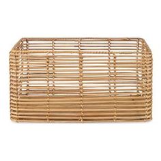 the basket is made out of bamboo