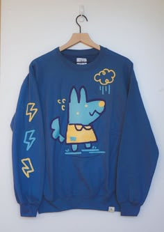 Wolf Sweater, Sweater Designs, Lightning Bolts, New Sweater, Funky Outfits, Kawaii Clothes, Sweater Design