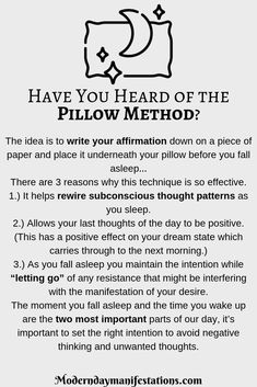 #affirmations #healing Pillow Method, Louise Hay, Manifestation Law Of Attraction, Manifestation Affirmations, Spiritual Awakening