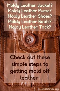 a brown leather jacket with the words motley leather jackets? moldy leather shoes? muddy leather boots? moldy leather boots?