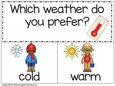 the weather and cold weather word work for kids to practice their reading skills, which includes pictures