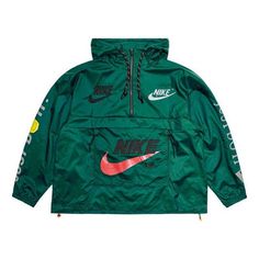 Nike x Cactus Plant Flea Market Anorak 'Teal' CI5373-340 (Men's/Zipper/Crossover/Gift to Boyfriend) Nike X Cactus Plant, Anorak Jacket Outfit, Cactus Plant Flea Market, Cactus Plant, Mens Fashion Casual Outfits, Suits And Jackets, Anorak Jacket, Black Men Fashion, Green Jacket