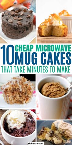 10 cheap microwave mug cakes that take minutes to make