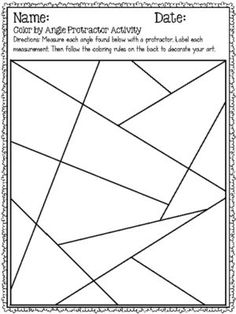 a printable worksheet for an art project